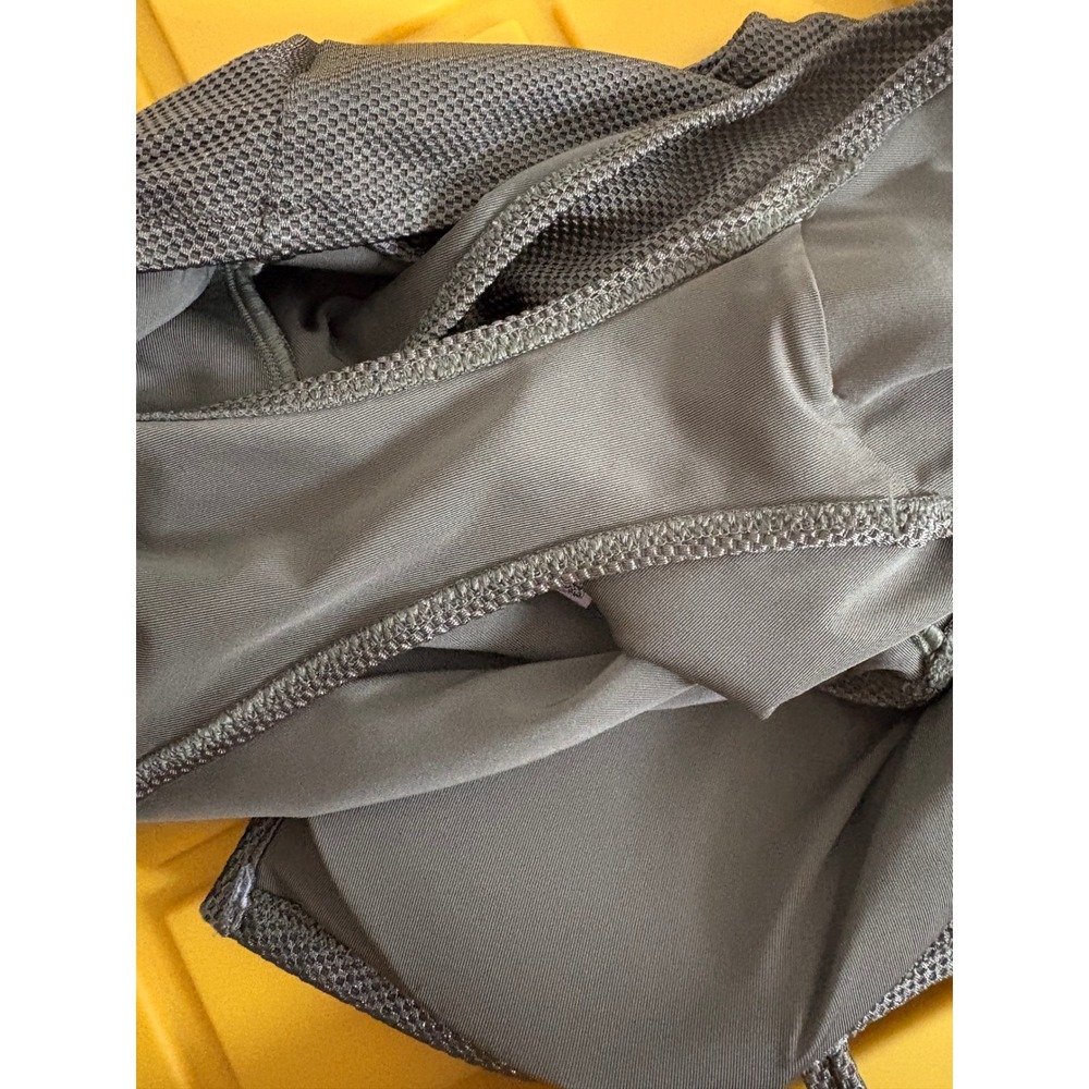 Aerie Real Good Olive Green Textured V-Wire Cut-Out One Piece Swimsuit Large - Picture 7 of 7
